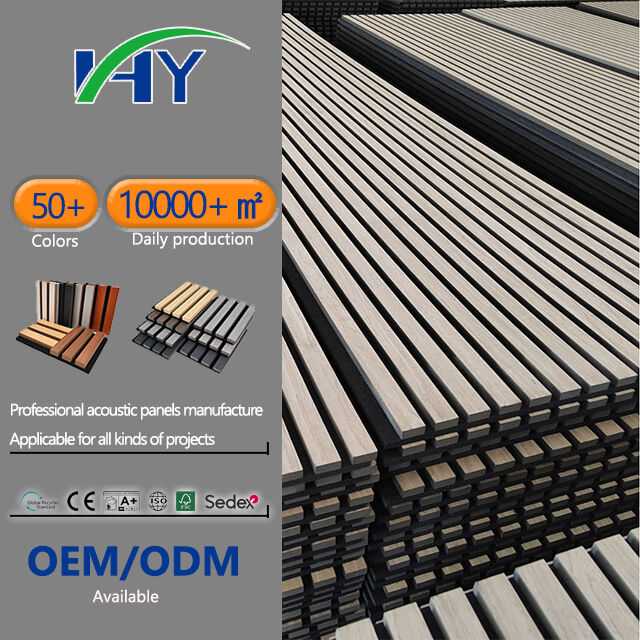 Wood Slat Acoustic Panel For Professional Audio And Video Environments