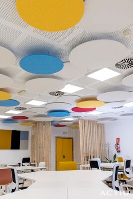 Sound Absorption Aesthetic Acoustic Ceiling For Office Decoration